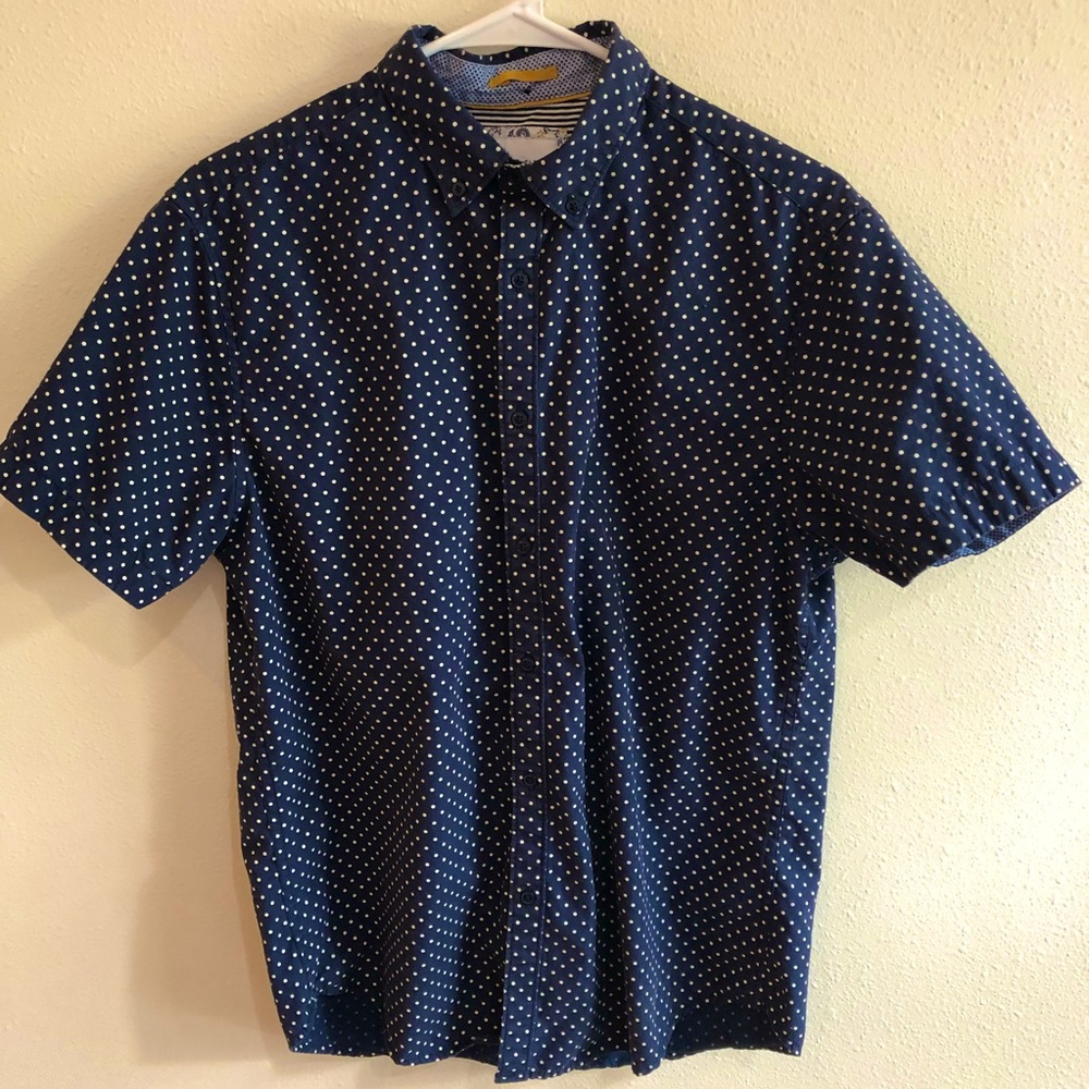 Denim & Flower Short Sleeve Button Down